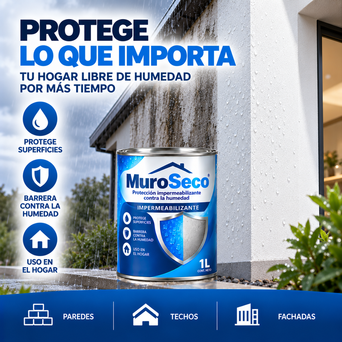 MuroSeco-Protección impermeabilizante contra la humedad