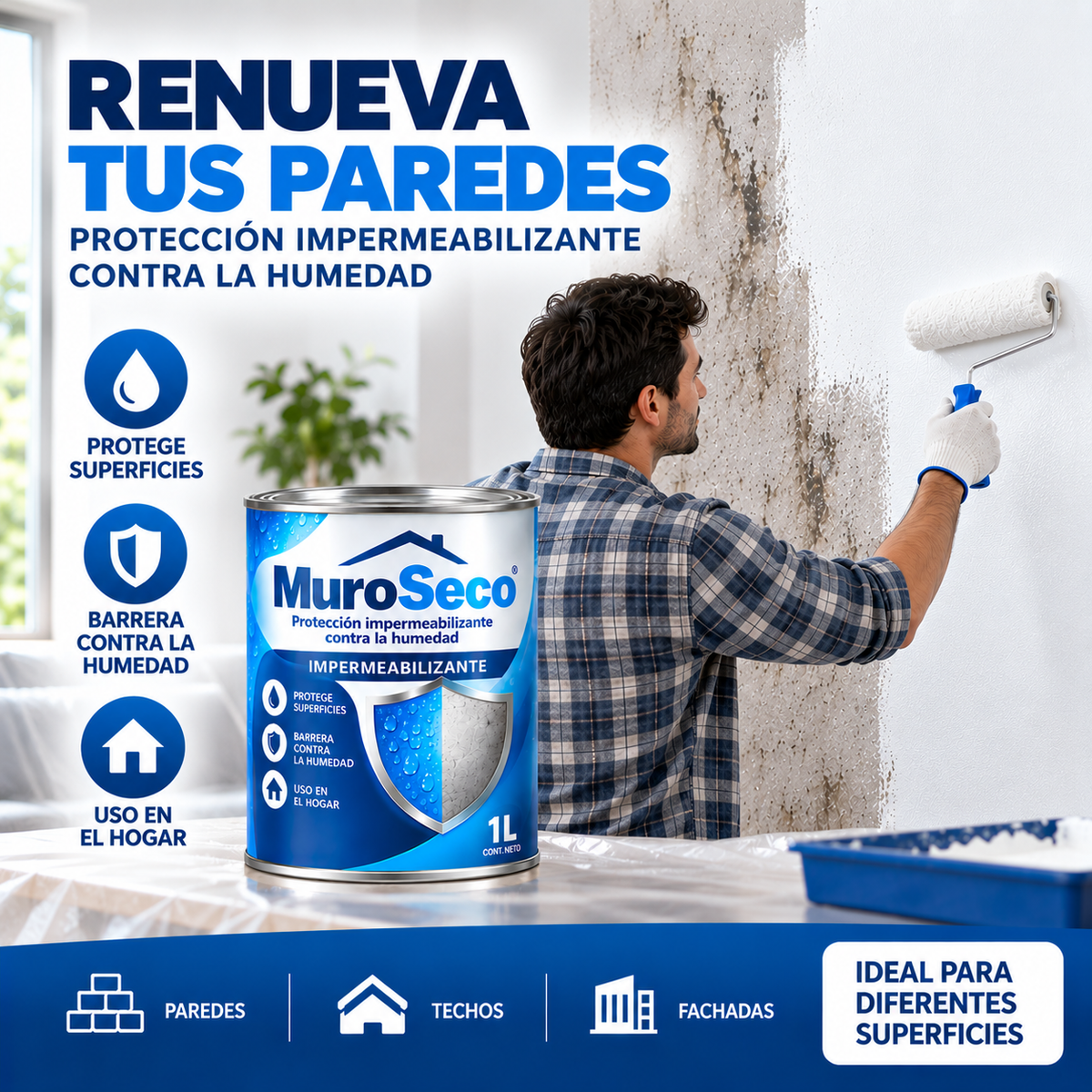 MuroSeco-Protección impermeabilizante contra la humedad