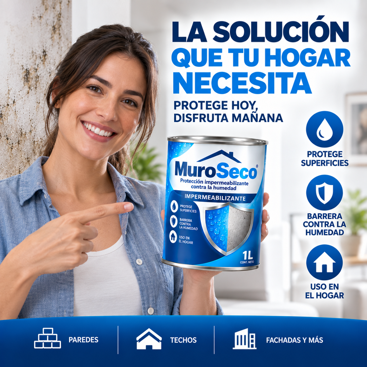 MuroSeco-Protección impermeabilizante contra la humedad
